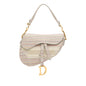 Dior Embroidered Canvas Stripes Saddle Bag