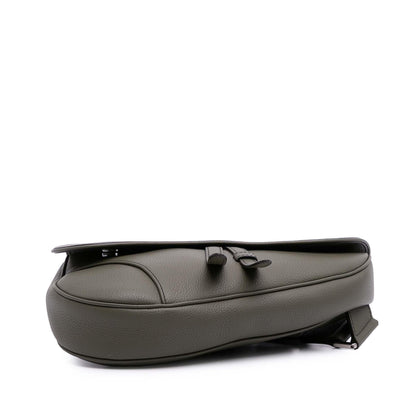 Dior Grained Calfskin Saddle Bag