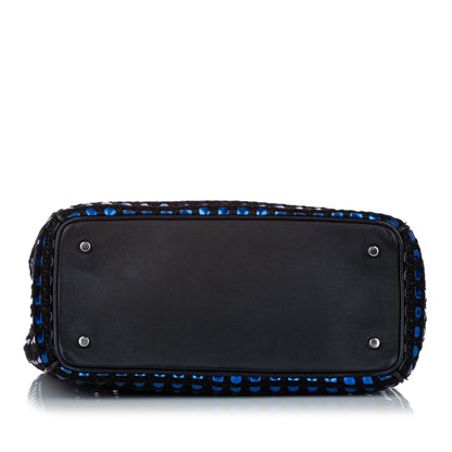 Dior Dior Metallic Tweed Satchel (SHG-32414)