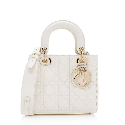 Dior Lambskin Cannage Small Tote (SHF-19216)