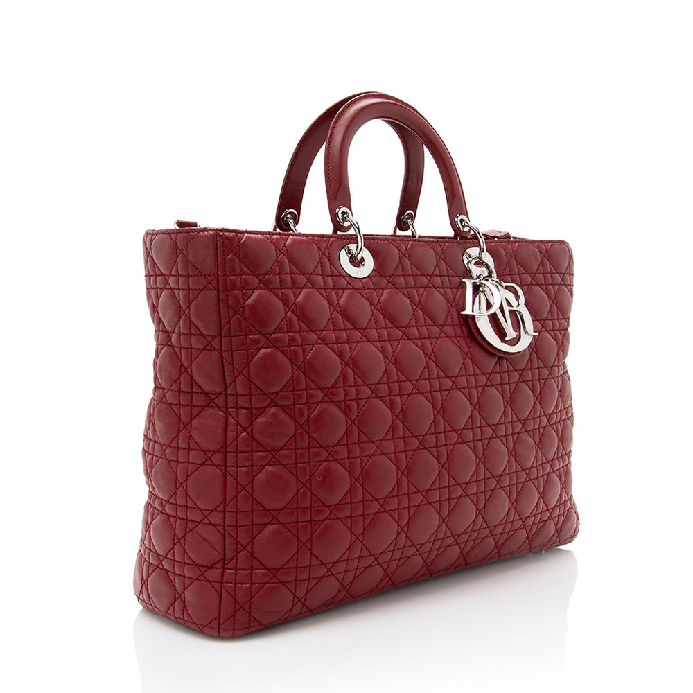 Dior Lambskin Dior Extra Large Tote (SHF-17888)