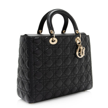 Dior Lambskin Dior Large Tote (SHF-9gavwy)