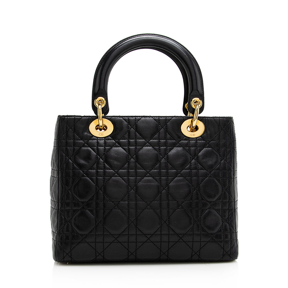Dior Lambskin Dior Medium Tote (SHF-20903)
