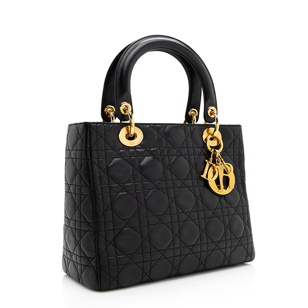 Dior Lambskin Dior Medium Tote (SHF-20903)