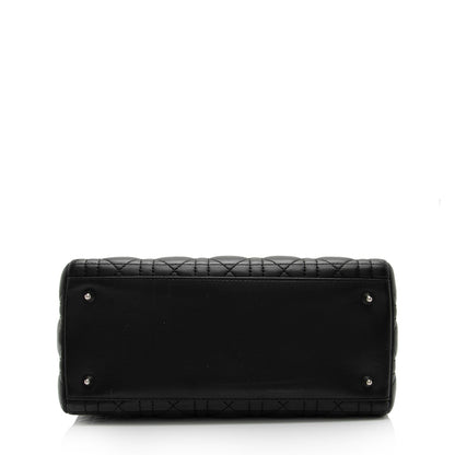 Dior Lambskin Dior Medium Tote (SHF-PCV3Bo)
