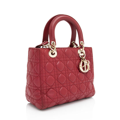 Dior Lambskin Dior Medium Tote (SHF-NvDj1u)