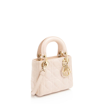 Dior Lambskin Dior Mini Tote (SHF-TFr3Vt)
