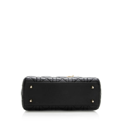 Dior Lambskin My Dior Lucky Badges Small Tote (SHF-19400)