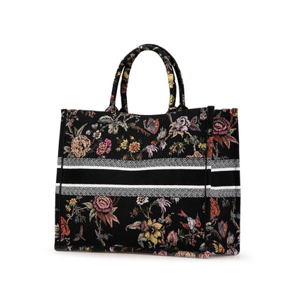 Dior Large Canvas Embroidered Book Tote (SHG-FiiCcc)