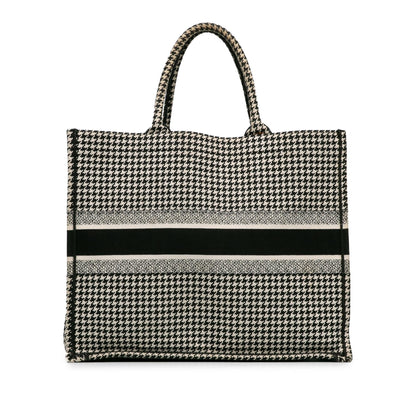 Dior Large Houndstooth Book Tote (SHG-uAGZEe)