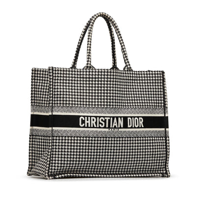 Dior Large Houndstooth Book Tote