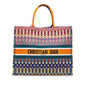 Dior Large Multicolor Embroidered Book Tote (SHG-GboZYw)