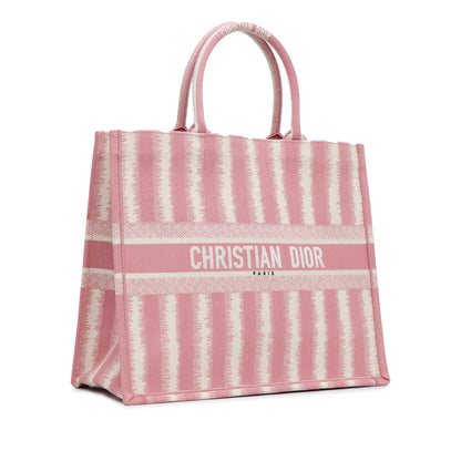 Dior Large Striped Book Tote (SHG-pNTPNs)
