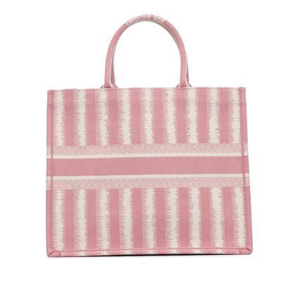 Dior Large Striped Book Tote