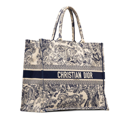 Dior Large Toile De Jouy Book Tote (SHG-zBob0t)