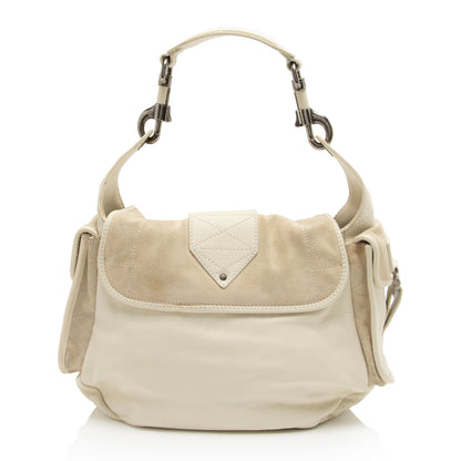 Dior Leather Suede Rebelle Shoulder Bag (SHF-E75STn)