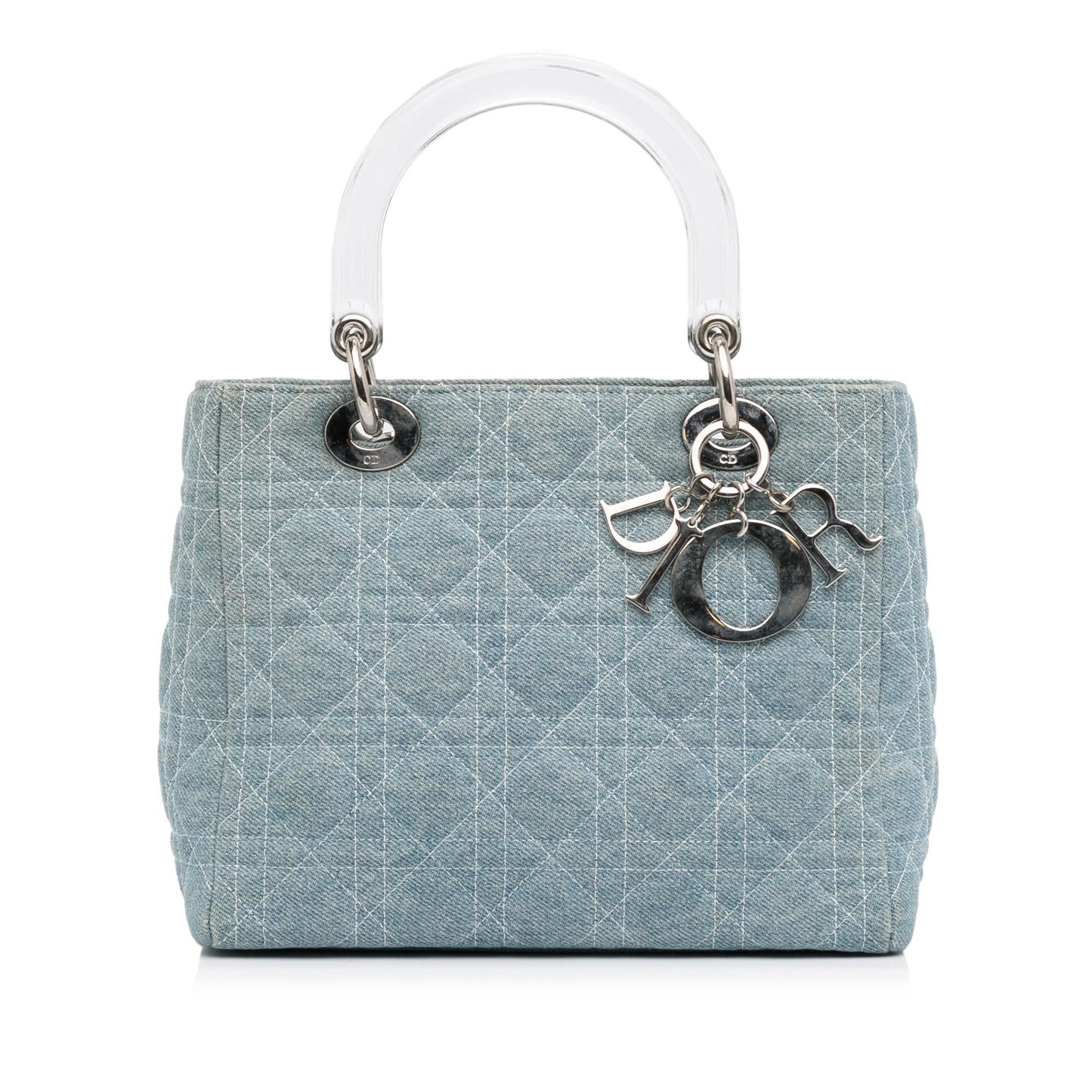 Dior Medium Cannage Dior Denim Satchel (SHG-jT3XX6)