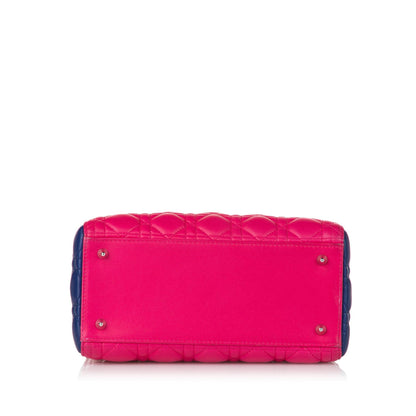 Dior Medium Cannage Dior Lambskin Leather Satchel (SHG-34493)