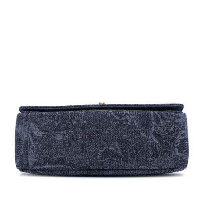 Dior Medium Denim Floral Caro Bag