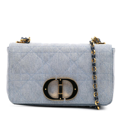 Dior Medium Denim Macrocannage Caro Bag