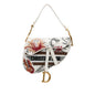 Dior Medium Embroidered Floral Saddle (SHG-E6zsDH)