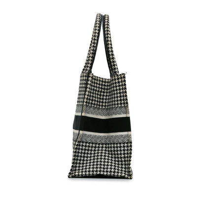 Dior Medium Houndstooth Book Tote (SHG-pPdPtp)