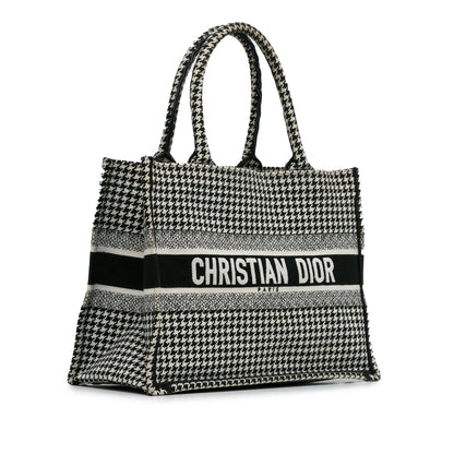 Dior Medium Houndstooth Book Tote (SHG-pPdPtp)