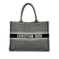 Dior Medium Houndstooth Embroidered Book Tote (SHG-AoRUVr)