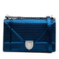 Dior Medium Metallic Patent Microcannage Diorama Crossbody