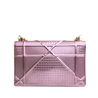 Dior Medium Metallic Patent Microcannage Diorama (SHG-7Dt5Sh)