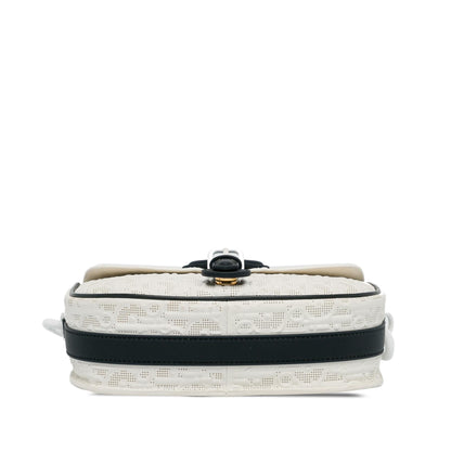 Dior Medium Perforated Calfskin Oblique Bobby Flap