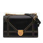 Dior Medium Studded Lambskin Diorama Flap