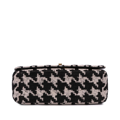 Dior Medium Technical Canvas Macro Houndstooth Caro Bag