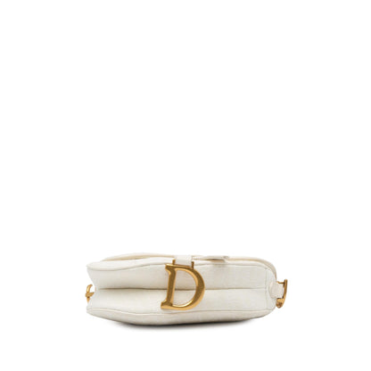 Dior Mini Oblique Canvas Saddle Bag