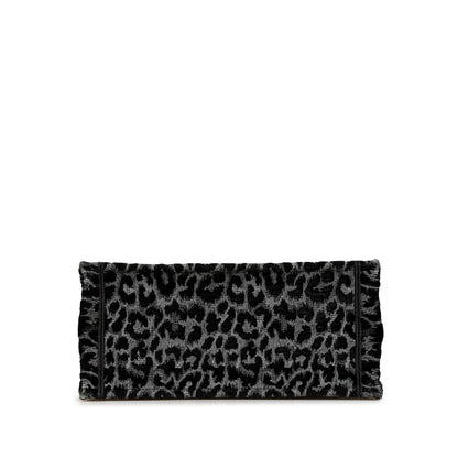 Dior Mizza Medium Embroidered Canvas Leopard Book Tote