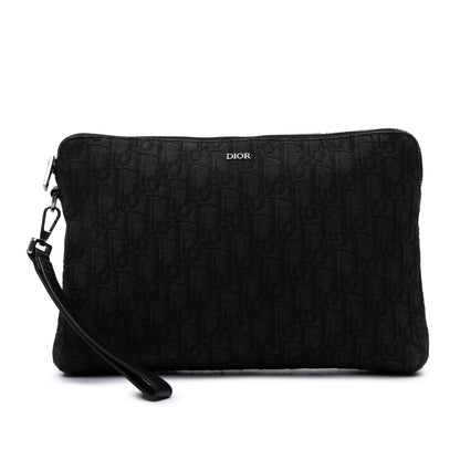 Dior Oblique Canvas A4 Zipped Pouch