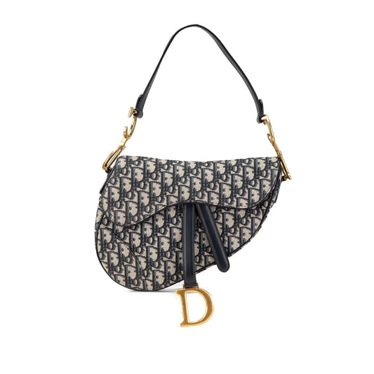 Dior Oblique Canvas Saddle Bag