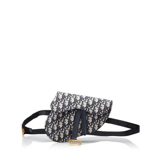 Dior Oblique Canvas Saddle Belt Bag