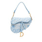 Dior Oblique Embroidered Canvas Saddle Bag