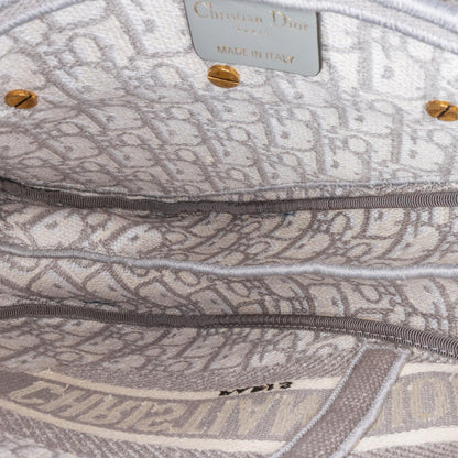 Dior Oblique Embroidered Canvas Saddle Bag