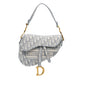Dior Oblique Embroidered Canvas Saddle Bag