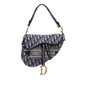 Dior Oblique Embroidered Canvas Saddle Bag