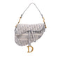 Dior Oblique Embroidered Canvas Saddle Bag