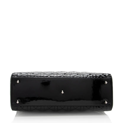 Dior Patent Leather Dior Large Tote (SHF-17675)