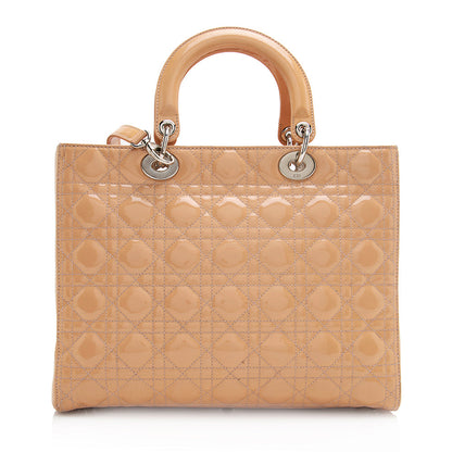 Dior Patent Leather Dior Large Tote (SHF-21157)