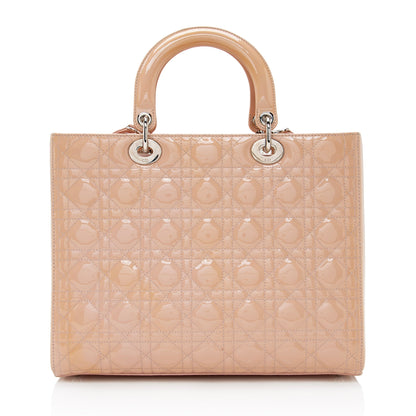 Dior Patent Leather Dior Large Tote (SHF-22412)
