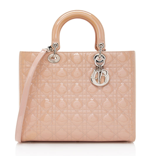 Dior Patent Leather Dior Large Tote (SHF-22412)
