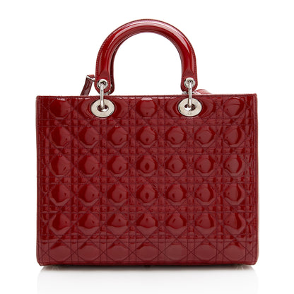 Dior Patent Leather Dior Large Tote (SHF-22848)