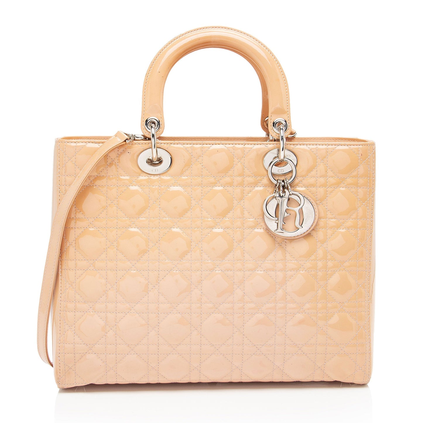 Dior Patent Leather Dior Large Tote (SHF-2qzbI4)
