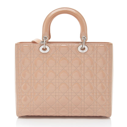 Dior Patent Leather Dior Large Tote (SHF-oF5d9t)